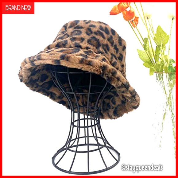 Adjustable Fuzzy Plush Bucket Hat for Winter and Spring Outdoor Activities main image 5